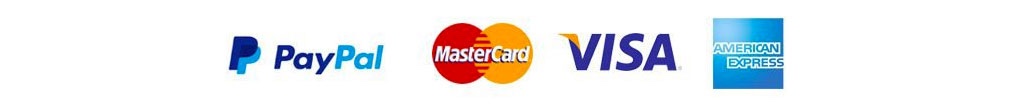 Pay with Paypal, Mastercard, VISA, Diners club, American Express, Cheque, EFT